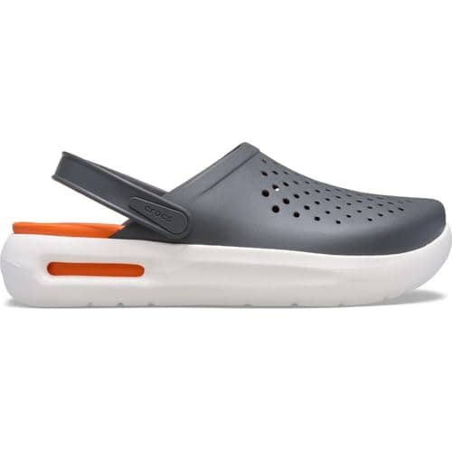 Image of Crocs Unisex-Adult Inmotion Clogs, LiteRide Comfort, Slip On Shoes for Women and Men, Slate Grey, 12 Women/10 Men