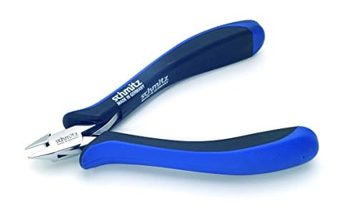 Image of Side Cutting Pliers 4.3/4'' | schmitz 3132HS22 | Tapered Head with relieved Jaws and fine Bevel | ESD/EGB - Dissipative | Hightech Tool for Professionals | Made in Germany - Solingen