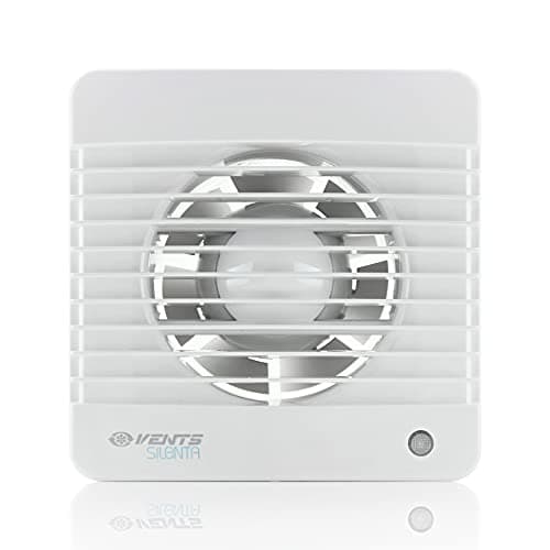 Image of VENTS Silenta 150mm (6”) Quiet Kitchen & Bathroom Extractor Fan with Run-On Timer – Energy-Efficient Ventilation, White