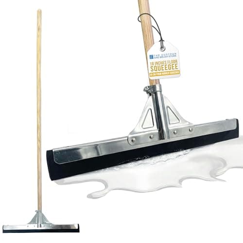 Image of 18 Floor Squeegee with 120cm Squeegee Long Handle, Floor Wiper with 2-Layer Foam Blade, Outdoor/Indoor Wet Room Floor Squeegee Heavy Duty, Ideal Squeegee Mop for Home