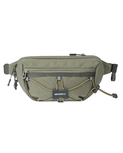 Image of Waterfly Bum Bag Fanny Pack: Waist Packs with Adjustable Belt Crossbody Chest Bag with RFID Blocking Anti-Theft for Women Men Travel Running Walking Hiking Everyday Use, Light Grey-Green