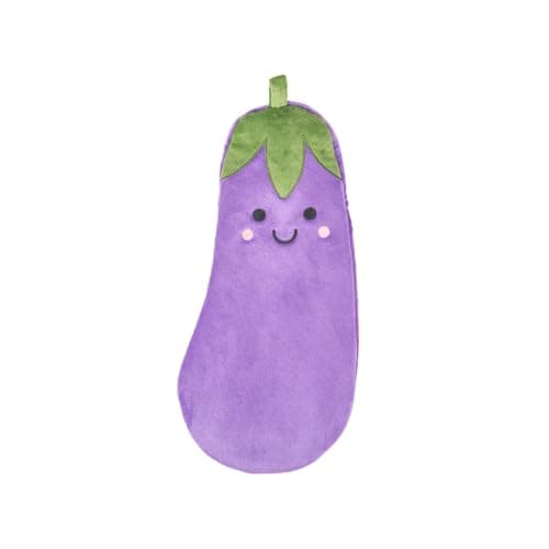 Image of Sass & Belle Aubergine Hot Water Bottle with Cover, Novelty Purple Vegetable Design for Adults and Kids – Cute Sass and Belle Hot Water Bottles Gift Idea