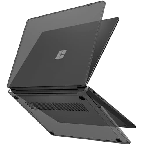 Image of ProCase Protective Case for 15 Inch Microsoft Surface Laptop 7 2024 Release, Hard Shell Transparent Cover with Durable and Lightweight Design -Black