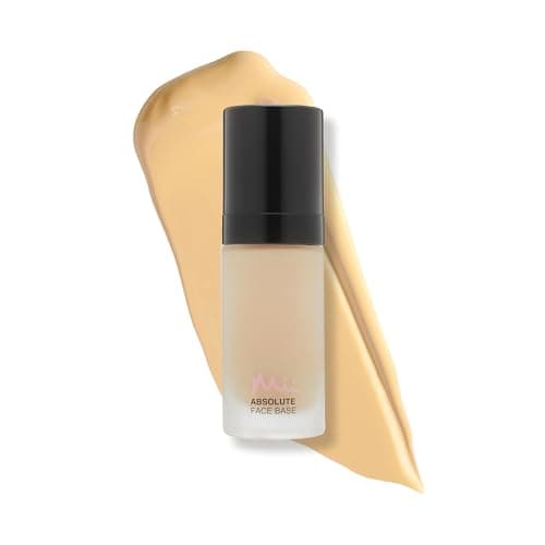 Image of Mii Cosmetics Absolute Face Base, Full Coverage Foundation, Radiant Matte Finish, Feather Light Hydrating Formula, Vegan and Cruelty Free, Utterly Fresh 01