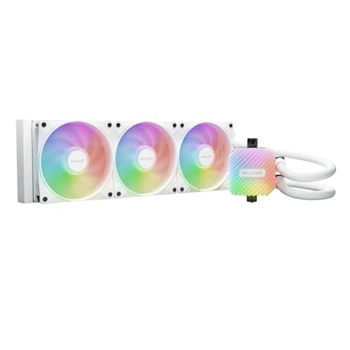 Image of be quiet! Light Loop 360 mm White Water Cooling for Heavily Overclocked Systems, 3x Light Wings LX 120 mm PWM High-Speed ARGB Fan, Stylish Cooling Block, with PWM Hub, Extremely High Cooling