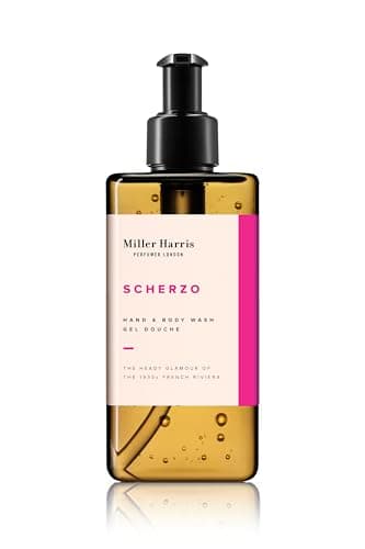 Image of Miller Harris Scherzo Hand and Body Wash 300ml – Coconut Extract & Vitamin E | Bold & Vibrant Scent for Nourishing Skin