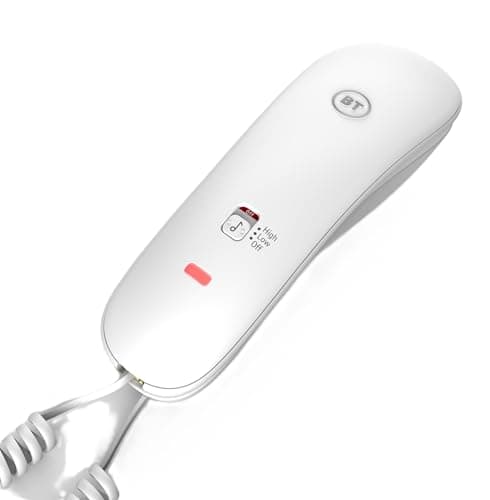 Image of BT Duet 210 Corded Landline House Phone, Home Phone, 10 Number Memory, LED Call Indicator, Mute Facility, Hearing Aid Compatible