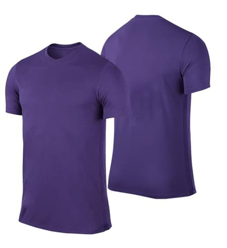Image of PROSTYLE SPORTS Football Soccer Shirt Short Sleeves and Breathable Football Jersey (UK, Alpha, M, Regular, Regular, Purple)