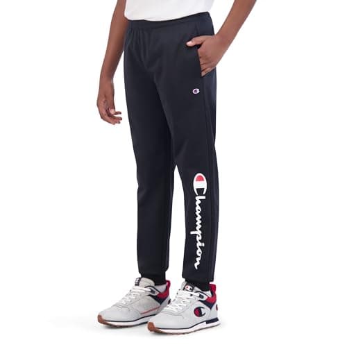 Image of Champion Boys Boys Sweatpants Tricot Jogger Pants, Signature Black, L