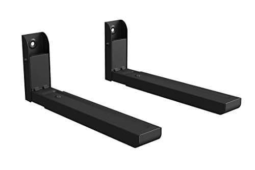 Image of Part King Heavy Duty Black Universal Wall Mounting Shelf Bracket with Adjustable Arms 325-492mm