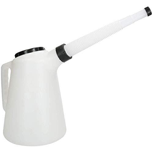 Image of AB Tools-Toolzone 5L Plastic Measuring Jug & Flexible Spout Litre & Quarts Water Petrol Diesel