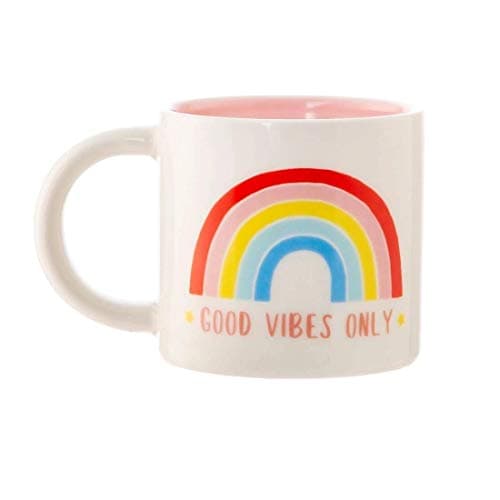 Image of Sass & Belle Chasing Rainbows Good Vibes Only Mug