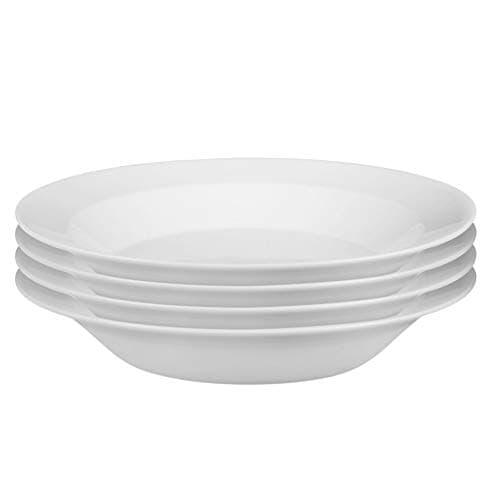 Image of Denby James Martin Everyday 4 Piece Shallow Pasta Bowl Set, White