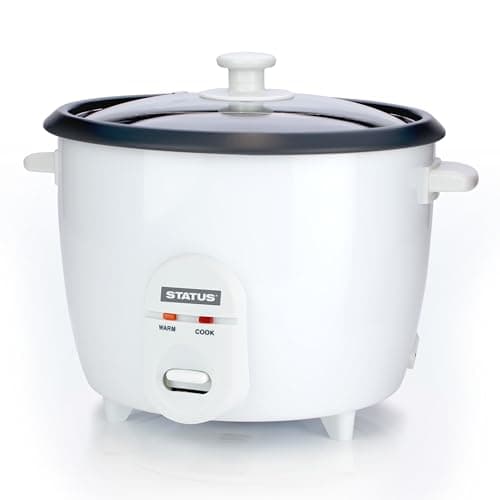 Image of STATUS Santa Clara Rice Cooker, 1.8L 700W Round Electric Steamer with Keep Warm Function, Non Stick Bowl White (SANTACLARA1PKB4)