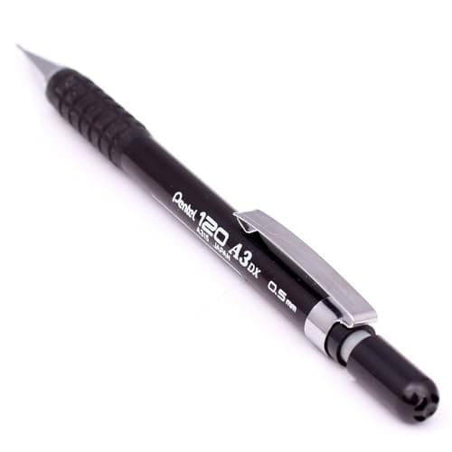 Image of Pentel A3 120DX mechanical automatic pencil 0.5mm A300 black barrel
