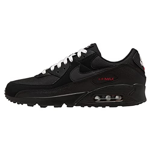Image of NIKE Air Max 90g Men's Golf Shoe, Black Sport Red White, 8 UK