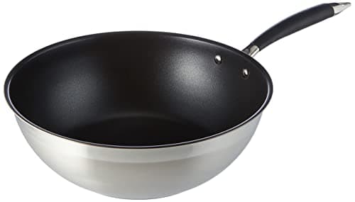 Image of Amazon Basics 11" wok pan, 28cm, Black