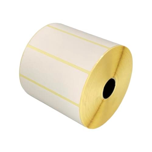 Image of 102mm x 38mm Direct Thermal Labels, 2 Rolls / 1,790 per roll, Zebra 880191-038D Equivalent, Compatible with Zebra, Citizen, Toshiba Label Printers (102mm x 38mm, 2, Count)