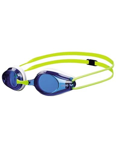 Image of ARENA SWIM GOGGLES TRACKS JUNIOR - BLUE/WHITE/YELLOW