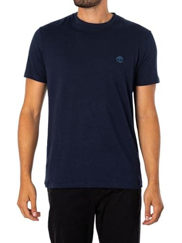 Image of Timberland Men's Slim Fit Embroidered Logo T-Shirt, Blue, M