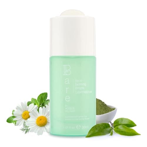 Image of Bare By Vogue Face Tanning Drops - Light/Medium, Customisable Sun-Kissed Glow - Infused with Green Tea, Chamomile, and Pomegranate Extract - For Smooth, Hydrating & Radiant Skin (30ml)
