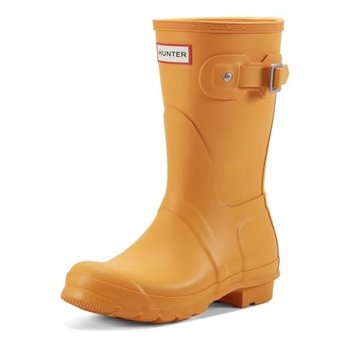 Image of Hunter Women's Original Short Ankle Boots, Yellow Yellow, 5 UK