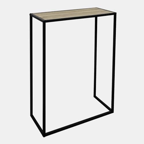 Image of OHS Small Hallway Table, Light Wood Finish Slim Console Side Tables for Hallway Sturdy Frame Compact Display Table for Living Room Entryway Decorative, 56 x 26 x 76cm