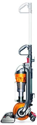 Image of Dyson DC24 Multi Floor Upright Vacuum Cleaner 650 W Silver, Yellow – (Upright Vacuum, Dry, Silver, Yellow, HEPA, Bagless, ABS Synthetics) (Refurbished)
