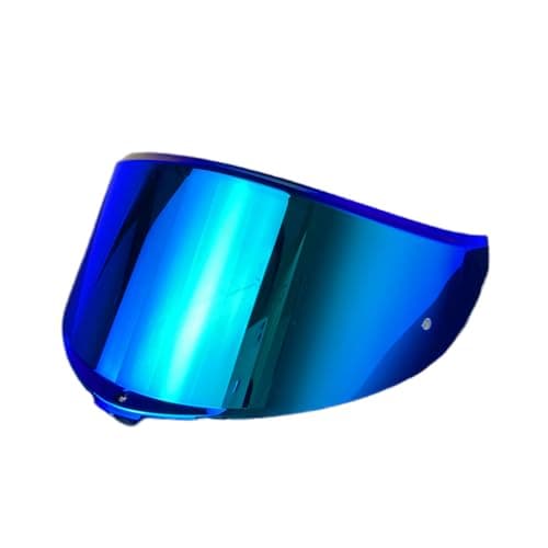 Image of K6 Helmet Visor Replacement, Motorcycle Helmet Face Shield Windshield Lens for AGV K6/K6S Helmet (Revo Deep Blue-Day Use Only)