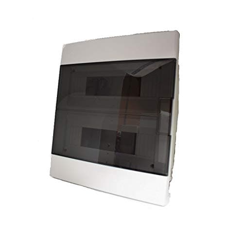 Image of eaton 102819 built-in control unit complete with cassette 24 modules transparent door smoked 2 rows of 12 modules