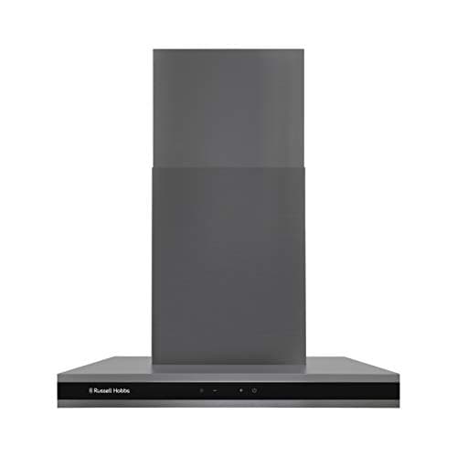 Image of Russell Hobbs RHGCH603DS Midnight Collection 60cm T-Shaped Chimney Cooker Hood, Dark Steel