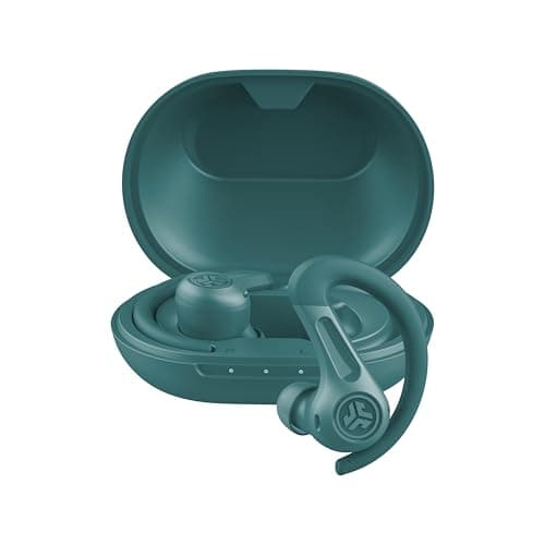Image of JLab JBuds Air Sport ANC 4 Active Noise Cancelling Earbuds - True Wireless Running Earphones, Bluetooth Sports Headphones, 60 H Playtime In Ear Buds for Gym, IP66, USB-C Charging Case, Teal