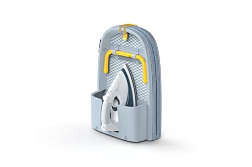 Image of Joseph Joseph Pocket Folding Space-Saving, Compact table-top Ironing Board Regular, Grey/Yellow