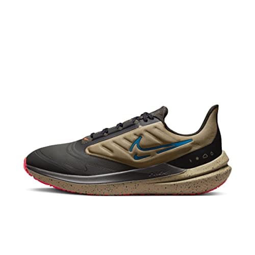 Image of Nike Air Winflo 9 Shield (DM1106-002), Men's Waterproof Running Shoe, Grigio, 9 UK