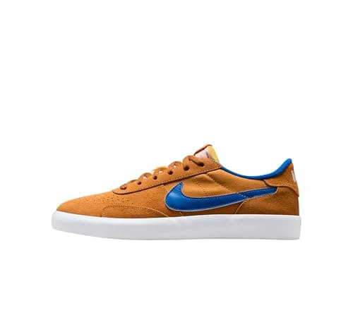 Image of Nike Sb Heritage Vulc Mens Trainers Cd5010 Sneakers Shoes, Flax/Team Royal-flax/White, 10 UK