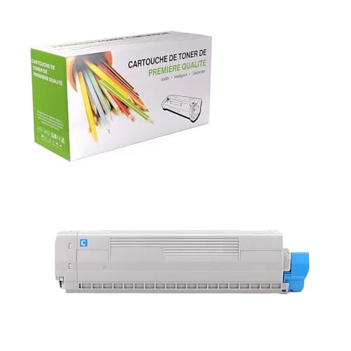 Image of TenFenk Compatible Toner Cartridge Replacement for Oki C610 44315308 44315307 44315306 44315305 for Use with Oki Data C610CDN C610DN C610DTN C610N Printer,Cyan