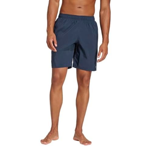 Image of Adidas Mens Solid CLX Swim Shorts, Aurora Ink/Black, XXXL