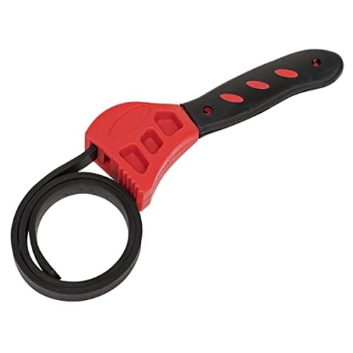 Image of Sealey AK6406 Multi-Purpose Rubber Strap Wrench Grip - Oil filter / Opening jars etc