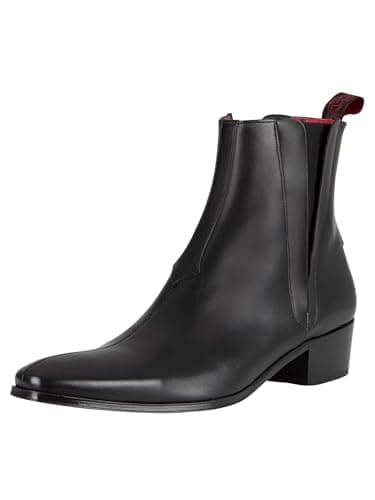 Image of Jeffery West Men's Carlito Leather Boots, Black, 9 UK