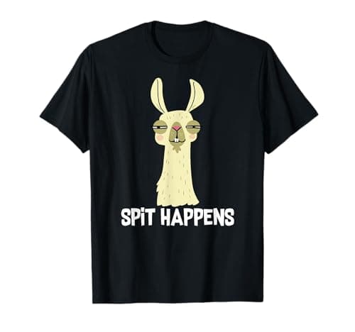 Image of Llama Funny | Spit Happens T-Shirt