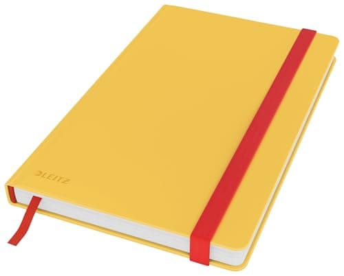 Image of Leitz A5 Ruled Hardcover Notebook, 80 Sheet, Cosy Range, Warm Yellow, 44810019
