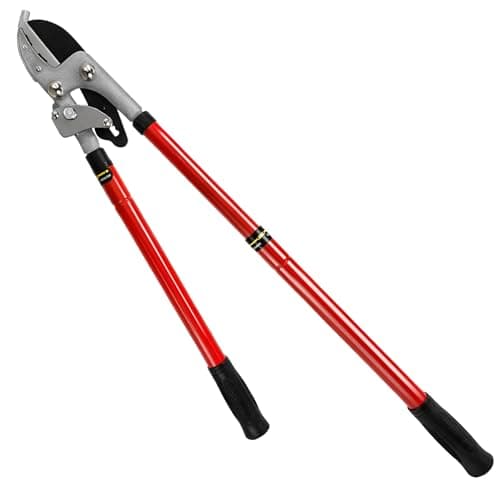 Image of ZAVIA Telescopic Ratchet Anvil Lopping Shears | Extendable Lopper for Cutting Branches | Comfy PVC Grip & High Carbon Steel Tubular Handle | Branch Lopper (Extends from 62 to 95cm Approx.)