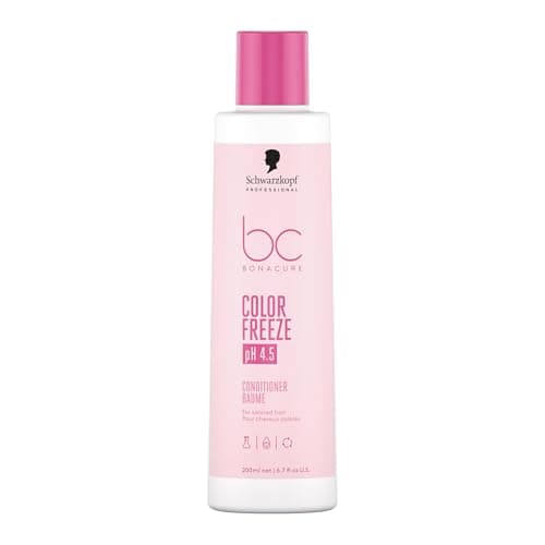 Image of Schwarzkopf Professional Bonacure Color Freeze Conditioner For Porous Color Treated Hair Vegan Care Complex pH 4.5 Zero Fade Long Lasting Color Vibrancy Detangling Smoothing 200 ml