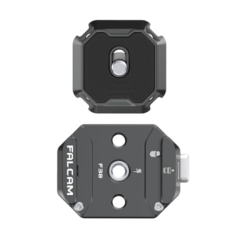 Image of FALCAM F38 Quick Release Kit V2, Quick Release System, Base and Plate with 1/4" and 3/8" Screw Thread for Tripod, Monopod, Stabilizer, Slider - F38B3404