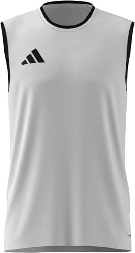 Image of adidas Men's Entrada26 Sleeveless Jersey, White/Black, M