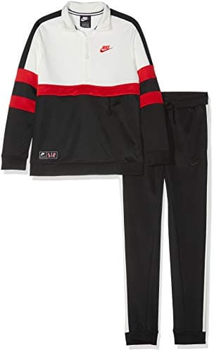 Image of Nike B Air TRK Suit Cuff Tracksuit - Black/Sail/University Red, Small