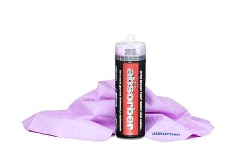 Image of The Absorber® XXL 32-Inch x 20-Inch Synthetic Premium Drying Chamois Cloth for Cars, Trucks, & More - Super Absorbent, Scratch-Free and Washable (Purple)