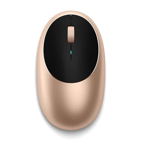 Image of Satechi M1 Wireless Bluetooth Mouse, USB-C Rechargeable, 1200 DPI, Compact & Portable for MacBook Air & Pro M5 M4, iPad Air & Pro M5 M4 M3, iPad Mini, Mac Mini, iMac & Windows - Gold