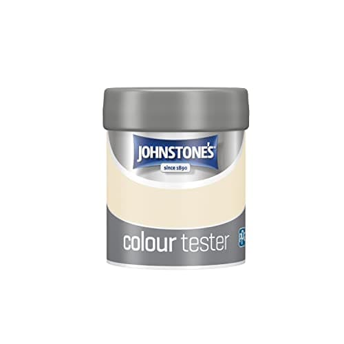 Image of Johnstone's - Wall & Ceiling Paint Tester Pots - Magnolia Emulsion - Easy Apply, Dries 1-2 Hours - 75ml