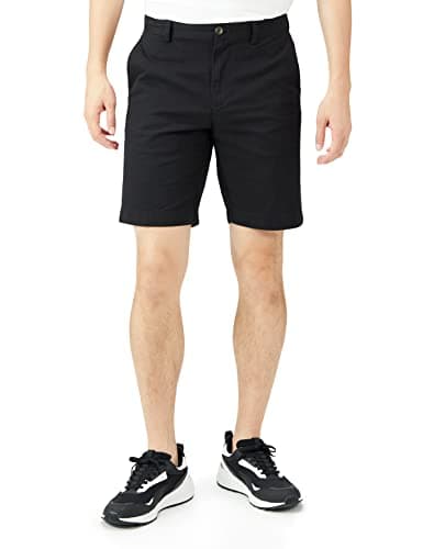 Image of Amazon Essentials Men's Slim-Fit 9" (23cm) Chino Shorts, Black, 34W